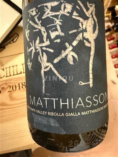 AVA de California Valle de Napa Matthiasson Ribolla Gialla 2019