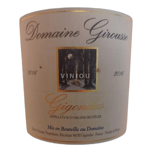 Rhône-dalen Gigondas Domaine Girousse 2016