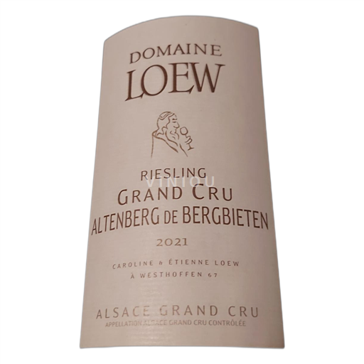 Alsazia Riesling Domaine Loew Altenberg de Bergbieten grand cru 2021