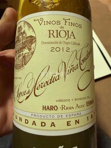 Wines Blanc sec Viña Tondonia López de Heredia Viña Tondonia 2012 Spain Rioja DO