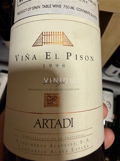 Ла-Ріоха Ріоха Artadi Viña El Pison 1998