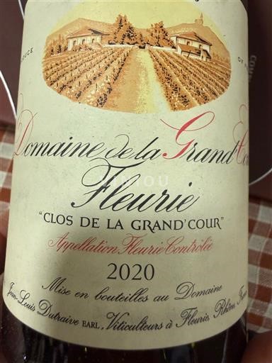 Божоле Фльорі Domaine La Grand'Cour Clos de la Grand'Cour 2020