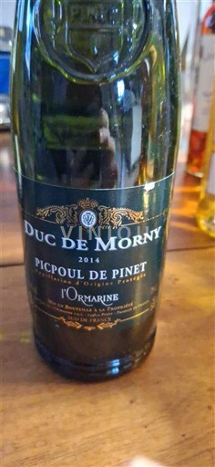 Лангедок Пікпуль-де-Піне Duc de Morny L'Ormarine 2014