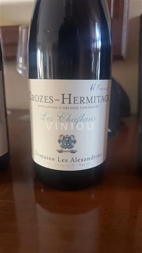 Thung lũng Rhône Crozes-hermitage Domaine Les Alexandrins Les Chasselins Không niên vụ