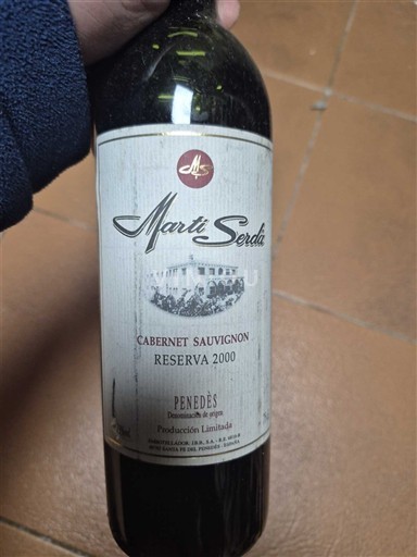 Каталонія Пенедес Martí Serdà Cabernet Sauvignon Reserva 2000
