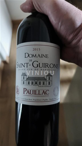 Бордо Пойяк Domaine Saint-Guirons 2015