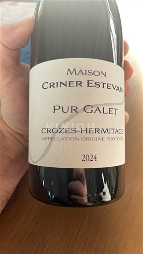Thung lũng Rhône Crozes-hermitage Maison Criner Estevan Pur Galet 2024