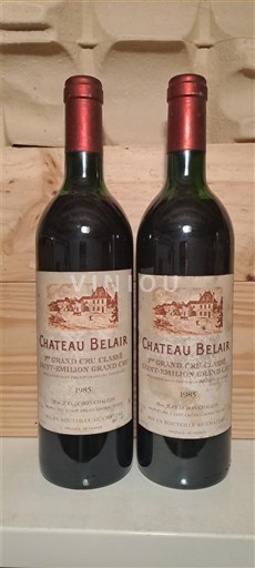 Wijnen Rouge sec Château Belair 1985 Frankrijk Bordeaux Saint-Émilion Grand Cru AOC
