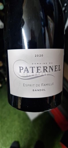 Vina Rouge sec Esprit de Famille Domaine Paternel 2020 Francija Provansa Bandol AOC