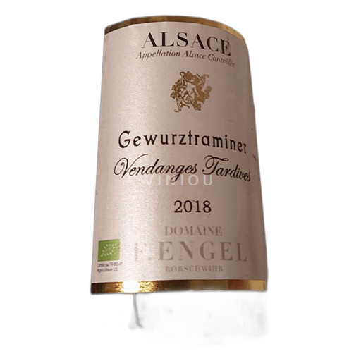 Alsace Gewurztraminer Domaine F. Engel Rorschwihr Vendanges Tardives 2018