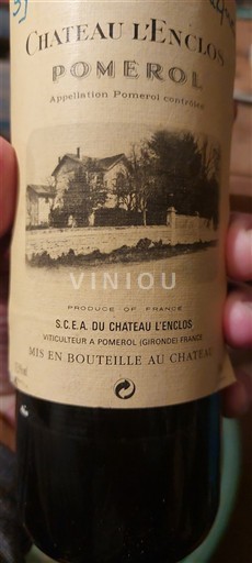 Bordeaux Pomerol Château L'Enclos 1993