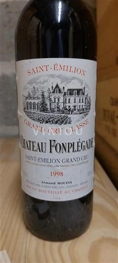 Wijnen Rouge sec Château Fonplégade 1998 Frankrijk Bordeaux Saint-Émilion Grand Cru AOC