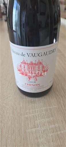 Viinit Rouge sec Château Vaugaudry 2018 Ranska Loiren laakso Chinon AOC