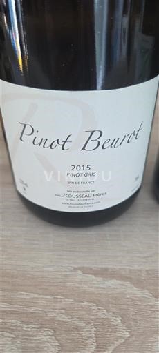 Луарська долина Не вказано Rousseau Frères Pinot Beurot 2015