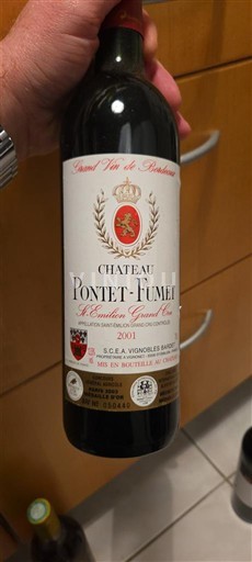 Wijnen Rouge sec Château Pontet-Fumet 2001 Frankrijk Bordeaux Saint-Émilion Grand Cru AOC