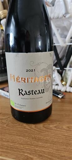 Thung lũng Rhône Rasteau Héritages 2021