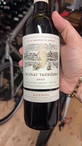 Vina Rouge sec Château Vannières 2022 Francija Provansa Bandol AOC