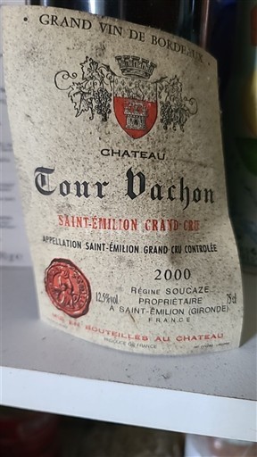 Víno Rouge sec Château Tour Vachon 2000 Francie Bordeaux Saint-Émilion Grand Cru AOC Grand Cru
