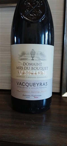 Thung lũng Rhône Vacqueyras Domaine Mas du Bouquet Hommage à Bernard Manganeli 2020