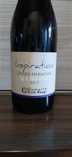 Thung lũng Rhône Crozes-hermitage Domaine La Ville Rouge Inspiration 2017