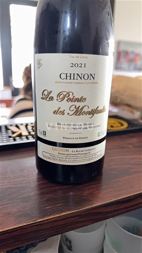 Viinit Rouge sec La Pointe des Montifaults 2021 Ranska Loiren laakso Chinon AOC