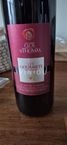 Бекаа Не вказано Clos St Thomas Les Gourmets Rouge 2020