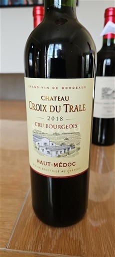 Бордо Го-Медок Château Croix du Trale Cru bourgeois 2018