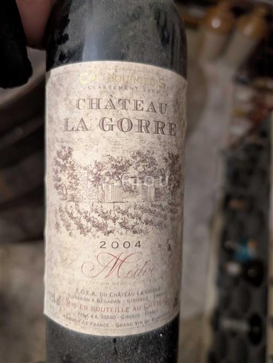 Viner Rouge sec Château La Gorre 2004 Frankrike Bordeaux Médoc AOC