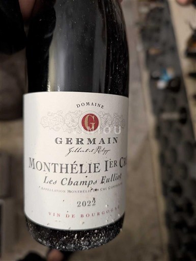 Bourgogne Monthélie Premier Cru Domaine Germain Les Champs Fulliot 2022