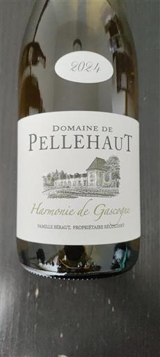 Viinit Blanc sec Harmonie de Gascogne Domaine Pellehaut 2024 Ranska Lounais-Ranska Gascognen rinteet IGP