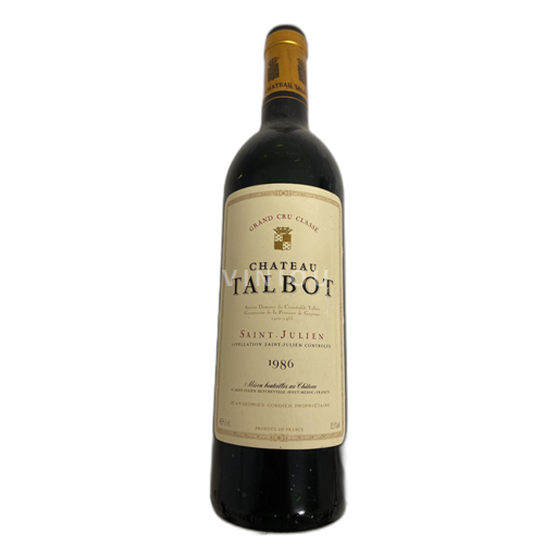 Bordeaux Saint-Julien Château Talbot 1986