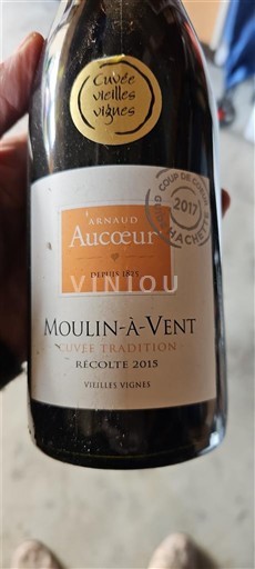 Viner Rouge sec Cuvée Vieilles Vignes Arnaud Aucoeur 2015 Frankrike Beaujolais Moulin-à-vent AOC