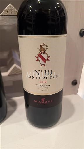Vini Rouge sec N° 10 Mazzei Fonterutoli 2018 Italia Toscana Non specificato DOC