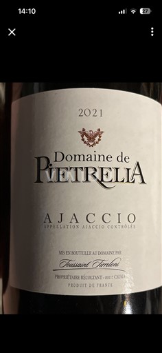 Корсика Аяччо Domaine Pietrella 2021