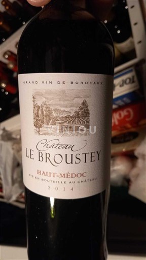Бордо Го-Медок Château Le Broustey 2014