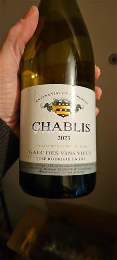 Burgundsko Chablis GAEC des Vins Vieux José Rodrigues et Fils 2023
