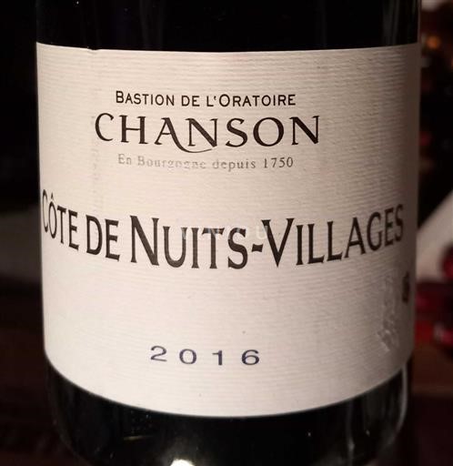 Бургундія Кот-де-Нюї-Віллаж Domaine Chanson 2016