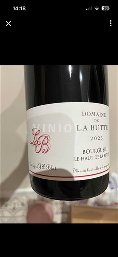 Vine Rouge sec Le Haut de la Butte Domaine La Butte 2023 Frankrig Loire-dalen Bourgueil AOC
