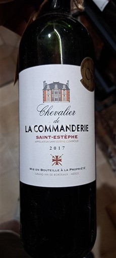 Bordeaux Saint-Estèphe Chevalier de la Commanderie 2017