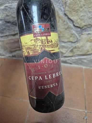 Wines Rouge sec Reserva Cepa Lebrel 1997 Spain Rioja DO