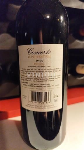 Toscana Chianti Classico Tenuta La Massa Concerto di Fonterutoli 2015