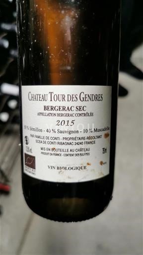 Південний Захід Бержерак Château Tour des Gendres 2015