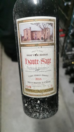 Бордо Кот-де-Бордо Haute-Sage Valentin Damais 2016