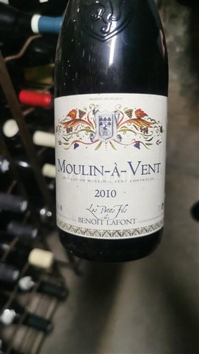 Viner Rouge sec Les Prés Jolis Benoit Lafont 2010 Frankrike Beaujolais Moulin-à-vent AOC