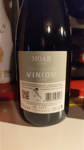 Tridentsko-Horní Adiže Nespecifikováno MOAR St. Magdalener Classico 2020