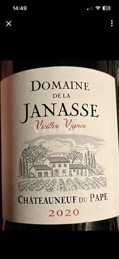 Thung lũng Rhône Châteauneuf-du-pape Domaine La Janasse Vieilles Vignes 2020