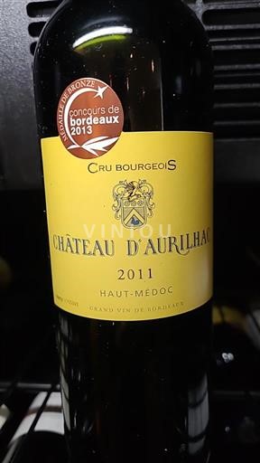 Bordeaux Haut-Médoc Château Aurilhac 2011