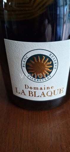 Thung lũng Rhône Pierrevert Domaine La Blaque Réserve Blanc 2024