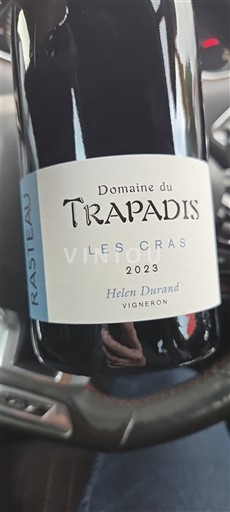 Thung lũng Rhône Rasteau Domaine Trapadis Les Cras 2023