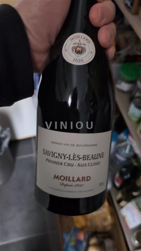 Wijnen Rouge sec Aux Clous Moillard 2020 Frankrijk Bourgondië Savigny-lès-Beaune AOC Premier Cru